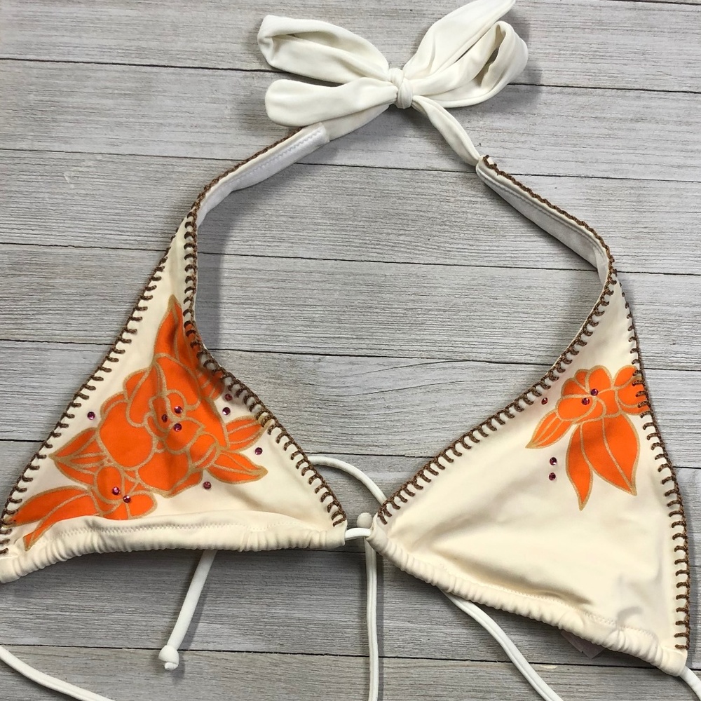 Victoria's Secret Printed Bikini Top Size S